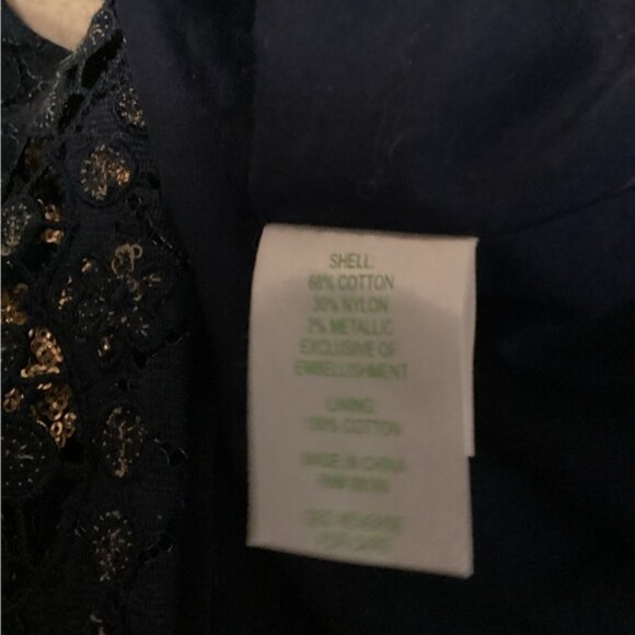 Lily Pulitzer Dawson Sheath dress with Goden scalloped hem Sz 10 - Picture 8 of 11